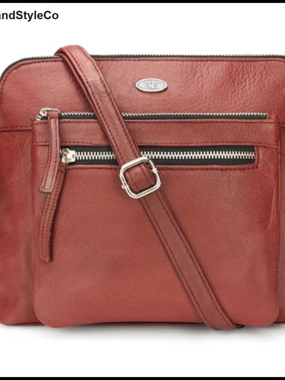 Genuine Leather Crossbody Bag Handcrafted Full-Grain Women Sling Purse